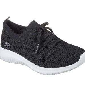 Skechers Ultra Flex Statements Women's Sneaker Black 10 New In Box